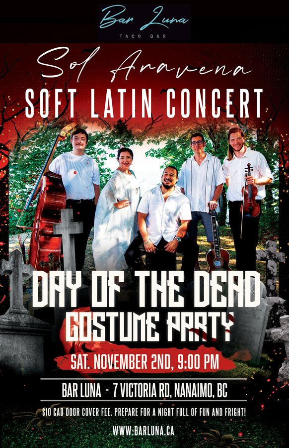 Sol Aravena Soft Latin Concert · Sat. November 2 · Bar Luna, Nanaimo