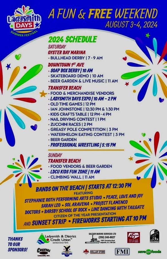 Ladysmith Days · August 3–4, 2024