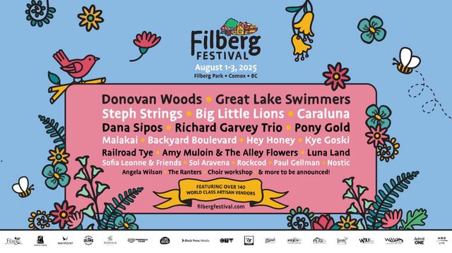 Filberg Festival · August 1–3, 2025 · Comox, BC